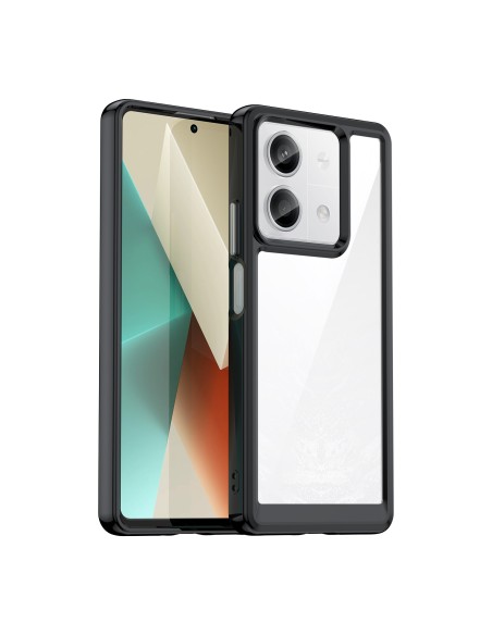 Etui Outer Space Case z żelową ramką do Xiaomi Redmi Note 13 5G - czarne Etui Outer Space Case z żelową ramką do Xiaomi Redmi Note 13 5G - czarne