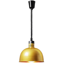 Infraraudonųjų spindulių šildymo lempa indams IR pakabinama aukso sk. 29cm 250W