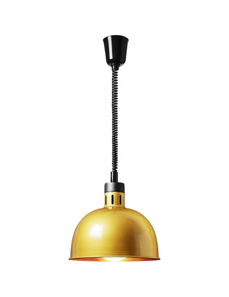 Infraraudonųjų spindulių šildymo lempa indams IR pakabinama aukso sk. 29cm 250W Infraraudonųjų spindulių šildymo lempa indams IR pakabinama aukso sk. 29cm 250W