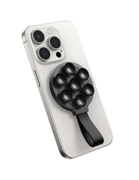 Uchwyt magnetyczny Joyroom JR-ZS393 na telefon z przyssawkami - czarny Uchwyt magnetyczny Joyroom JR-ZS393 na telefon z przyssawkami - czarny