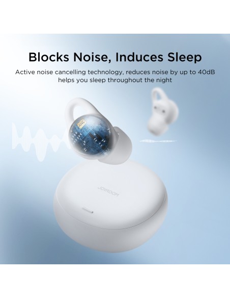 Słuchawki bezprzewodowe TWS Joyroom JR-TS2 Cozydots Series z aktywną redukcją szumów, Bluetooth 5.3 - białe Słuchawki bezprzewodowe TWS Joyroom JR-TS2 Cozydots Series z aktywną redukcją szumów, Bluetooth 5.3 - białe