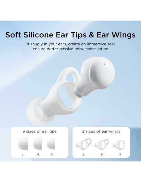 Słuchawki bezprzewodowe TWS Joyroom JR-TS2 Cozydots Series z aktywną redukcją szumów, Bluetooth 5.3 - białe Słuchawki bezprzewodowe TWS Joyroom JR-TS2 Cozydots Series z aktywną redukcją szumów, Bluetooth 5.3 - białe