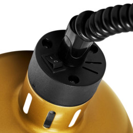 Infraraudonųjų spindulių šildymo lempa indams IR pakabinama aukso sk. 29cm 250W
