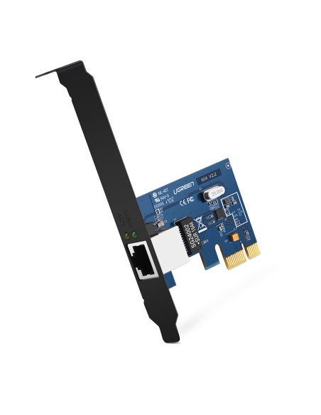 Karta sieciowa Ugreen US230 Gigabit 10/ 100/ 1000Mbps PCI-E - czarna Karta sieciowa Ugreen US230 Gigabit 10/ 100/ 1000Mbps PCI-E - czarna