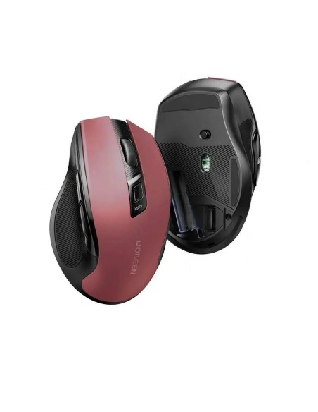 Mysz optyczna Ugreen MU006 bezprzewodowa USB 2.4GHz / Bluetooth 5.0 4000 DPI - czerwona Mysz optyczna Ugreen MU006 bezprzewodowa USB 2.4GHz / Bluetooth 5.0 4000 DPI - czerwona
