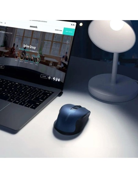 Mysz optyczna Ugreen MU006 bezprzewodowa USB 2.4GHz / Bluetooth 5.0 4000 DPI - niebieska Mysz optyczna Ugreen MU006 bezprzewodowa USB 2.4GHz / Bluetooth 5.0 4000 DPI - niebieska