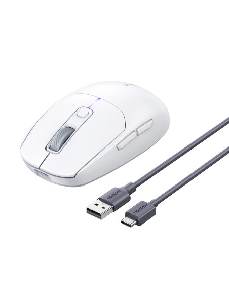 Mysz komputerowa Ugreen MU103 Bluetooth 5.0 / odbiornik USB 2.4GHz - biała Mysz komputerowa Ugreen MU103 Bluetooth 5.0 / odbiornik USB 2.4GHz - biała