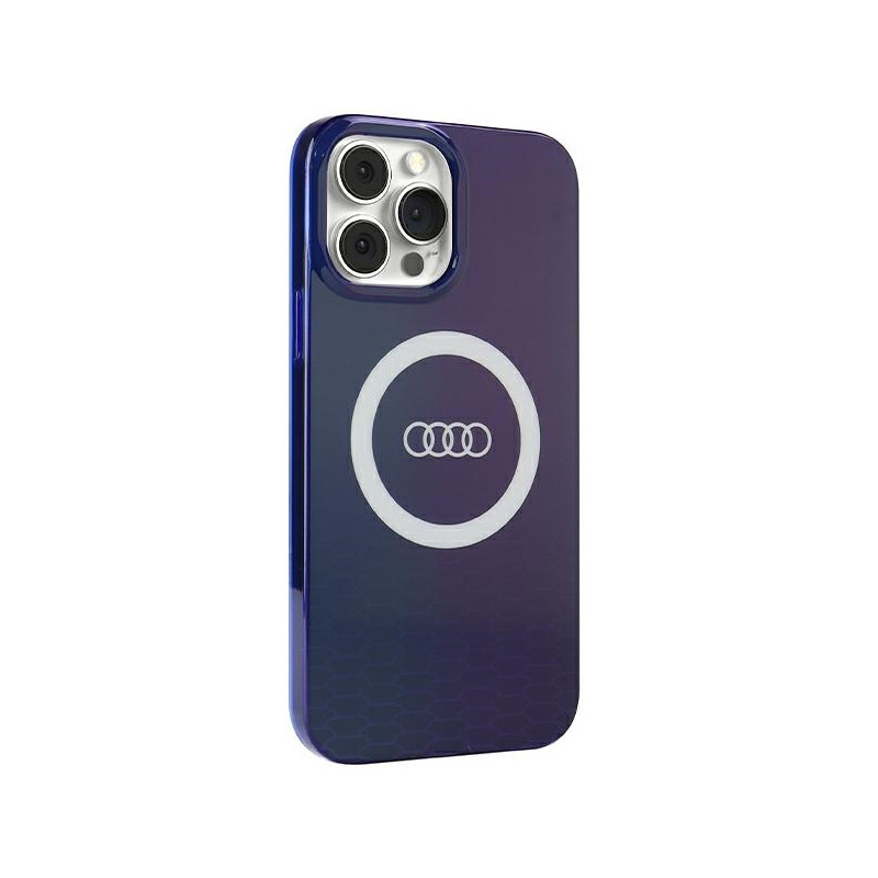 Etui Audi IML Big Logo MagSafe na iPhone 13 Pro Max - niebieskie