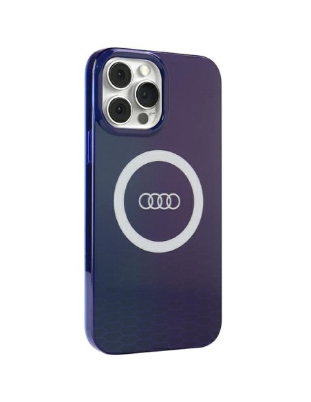 Etui Audi IML Big Logo MagSafe na iPhone 13 Pro Max - niebieskie Etui Audi IML Big Logo MagSafe na iPhone 13 Pro Max - niebieskie