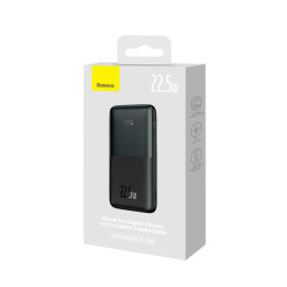 Bipow Pro maitinimo blokas 10000mAh 22,5W + USB laidas 3A 0,3m juodas