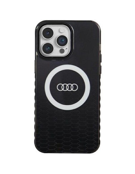 Etui Audi IML Big Logo MagSafe na iPhone 14 Pro Max - czarne