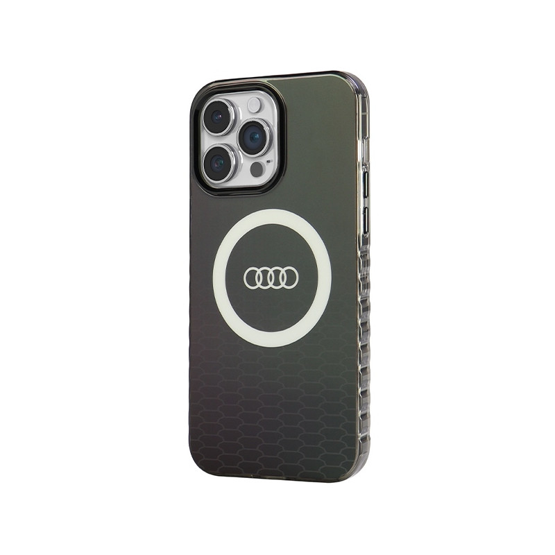 Etui Audi IML Big Logo MagSafe na iPhone 14 Pro Max - czarne