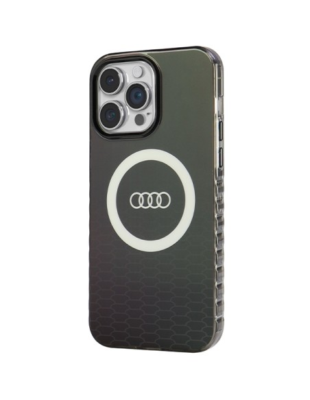 Etui Audi IML Big Logo MagSafe na iPhone 14 Pro Max - czarne