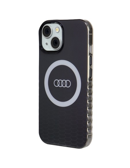 Etui Audi IML Big Logo MagSafe na iPhone 15 / 14 / 13 - czarne Etui Audi IML Big Logo MagSafe na iPhone 15 / 14 / 13 - czarne