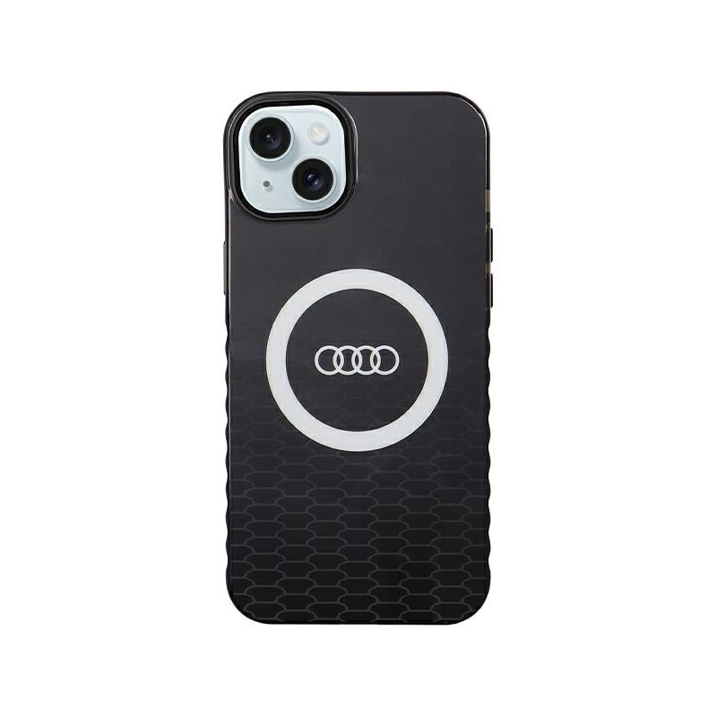 Etui Audi IML Big Logo MagSafe na iPhone 15 Plus / 14 Plus - czarne