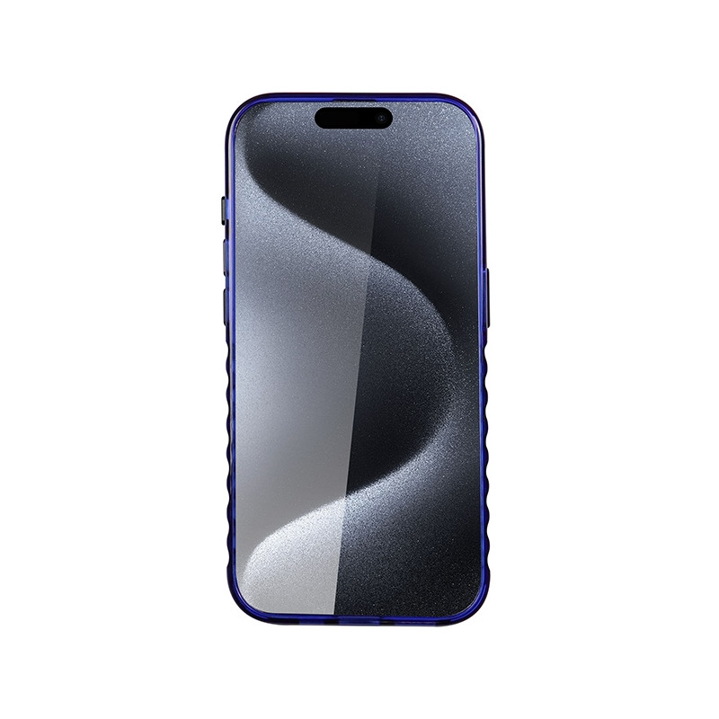 Etui Audi IML Big Logo MagSafe na iPhone 15 Pro - niebieskie