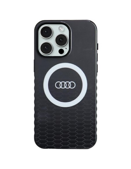 Etui Audi IML Big Logo MagSafe na iPhone 15 Pro Max - czarne Etui Audi IML Big Logo MagSafe na iPhone 15 Pro Max - czarne