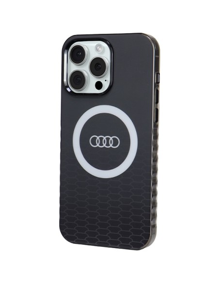 Etui Audi IML Big Logo MagSafe na iPhone 15 Pro Max - czarne Etui Audi IML Big Logo MagSafe na iPhone 15 Pro Max - czarne