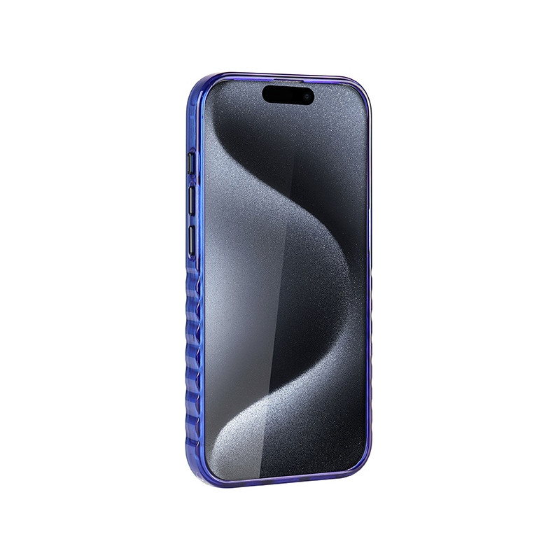 Etui Audi IML Big Logo MagSafe na iPhone 15 Pro Max - niebieskie