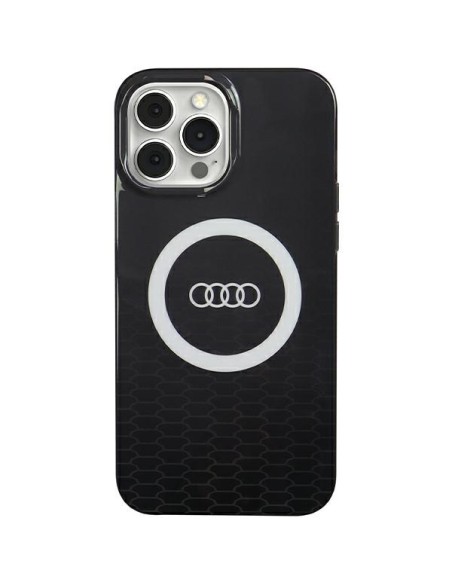 Etui Audi IML Big Logo MagSafe na iPhone 13 Pro / 13 - czarne Etui Audi IML Big Logo MagSafe na iPhone 13 Pro / 13 - czarne