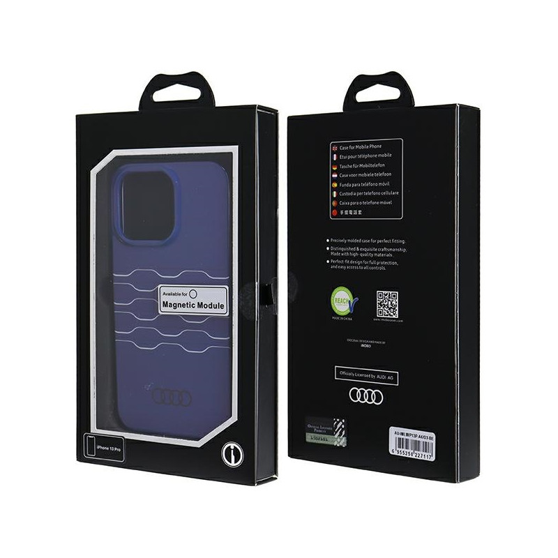 Etui Audi IML MagSafe na iPhone 13 Pro / 13 - niebieskie
