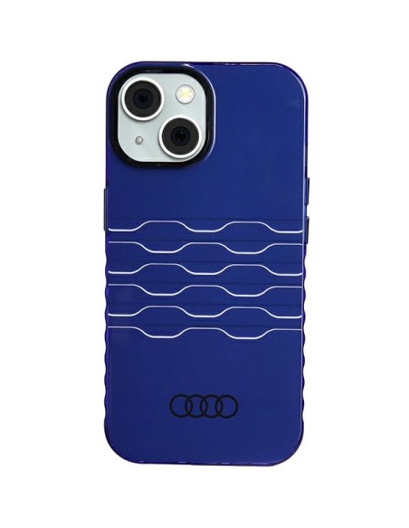 Etui Audi IML MagSafe na iPhone 15 / 14 / 13 - niebieskie Etui Audi IML MagSafe na iPhone 15 / 14 / 13 - niebieskie