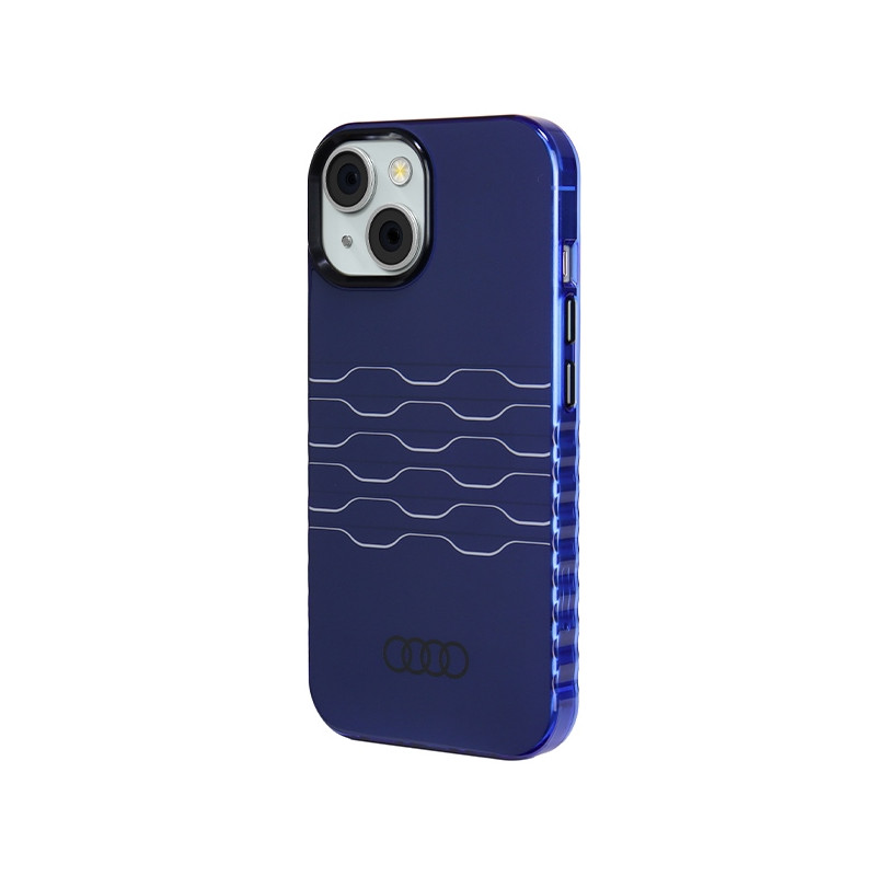 Etui Audi IML MagSafe na iPhone 15 / 14 / 13 - niebieskie