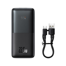 Bipow Pro maitinimo blokas 10000mAh 22,5W + USB laidas 3A 0,3m juodas