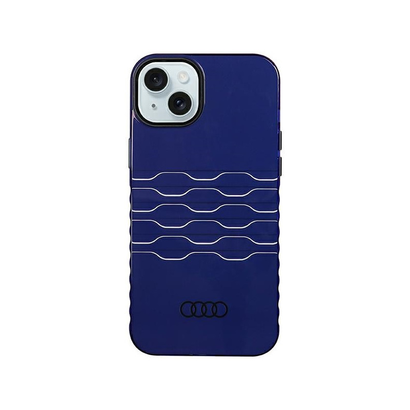 Etui Audi IML MagSafe na iPhone 15 Plus / 14 Plus - niebieskie