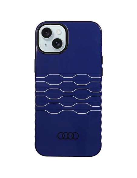 Etui Audi IML MagSafe na iPhone 15 Plus / 14 Plus - niebieskie Etui Audi IML MagSafe na iPhone 15 Plus / 14 Plus - niebieskie