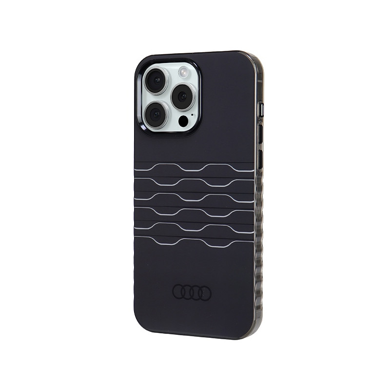 Etui Audi IML MagSafe na iPhone 15 Pro Max - czarne