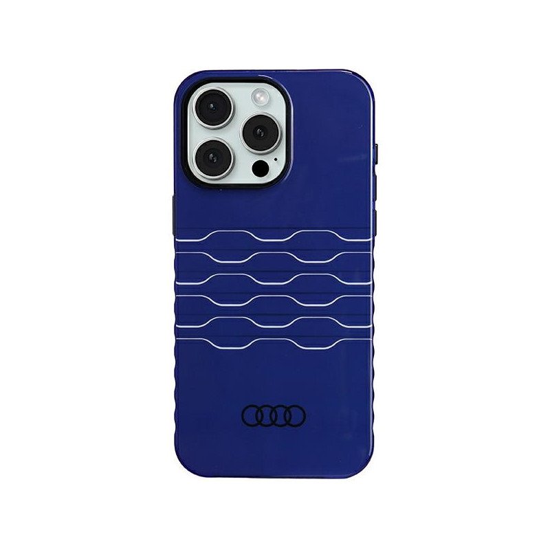 Etui Audi IML MagSafe na iPhone 15 Pro Max - niebieskie