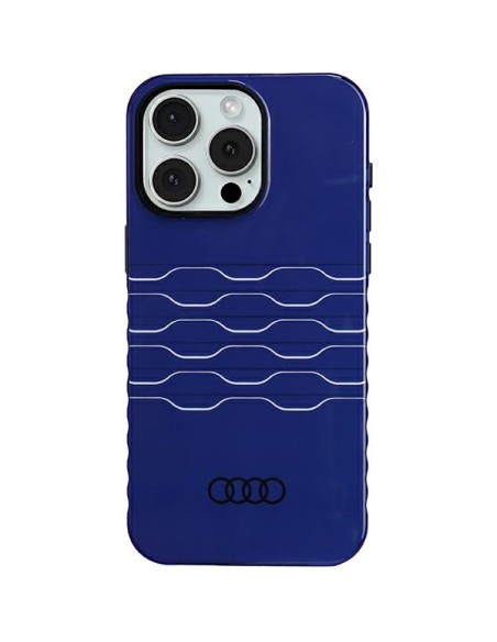 Etui Audi IML MagSafe na iPhone 15 Pro Max - niebieskie Etui Audi IML MagSafe na iPhone 15 Pro Max - niebieskie