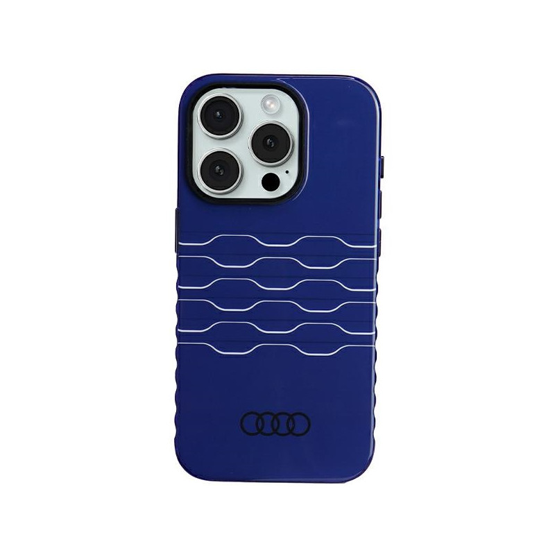 Etui Audi IML MagSafe na iPhone 15 Pro - niebieskie Etui Audi IML MagSafe na iPhone 15 Pro - niebieskie