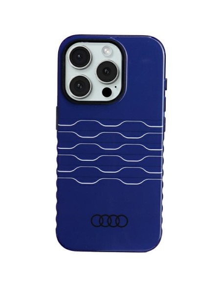 Etui Audi IML MagSafe na iPhone 15 Pro - niebieskie Etui Audi IML MagSafe na iPhone 15 Pro - niebieskie