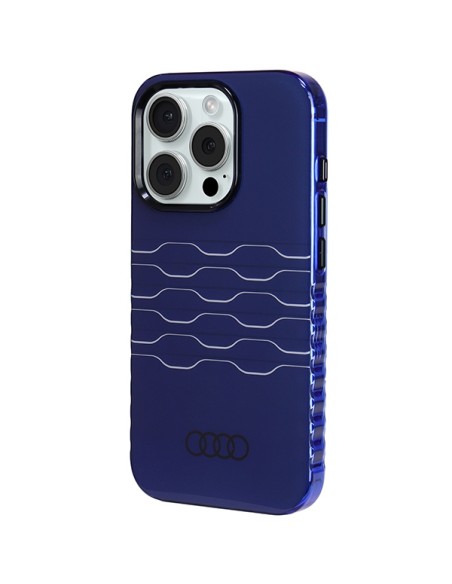 Etui Audi IML MagSafe na iPhone 15 Pro - niebieskie Etui Audi IML MagSafe na iPhone 15 Pro - niebieskie