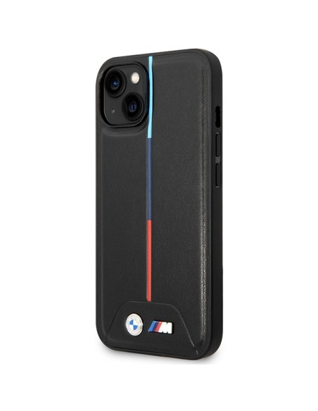 Etui BMW M Quilted Tricolor na iPhone 15 / 14 / 13 - czarne Etui BMW M Quilted Tricolor na iPhone 15 / 14 / 13 - czarne