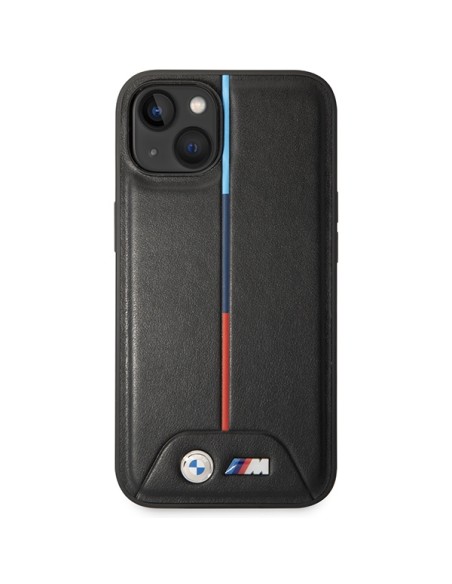 Etui BMW M Quilted Tricolor na iPhone 15 / 14 / 13 - czarne Etui BMW M Quilted Tricolor na iPhone 15 / 14 / 13 - czarne