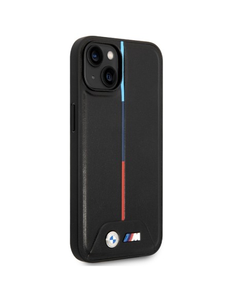Etui BMW M Quilted Tricolor na iPhone 15 / 14 / 13 - czarne Etui BMW M Quilted Tricolor na iPhone 15 / 14 / 13 - czarne