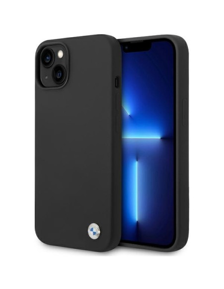 Etui BMW Silicone Metal Logo na iPhone 15 / 14 / 13 - czarne Etui BMW Silicone Metal Logo na iPhone 15 / 14 / 13 - czarne