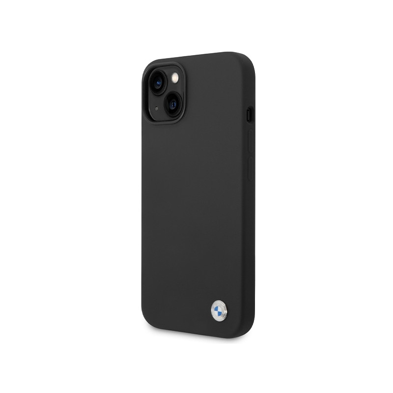 Etui BMW Silicone Metal Logo na iPhone 15 / 14 / 13 - czarne