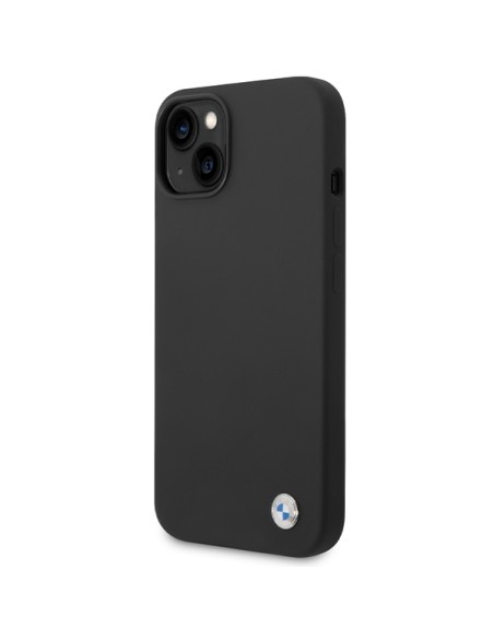 Etui BMW Silicone Metal Logo na iPhone 15 / 14 / 13 - czarne Etui BMW Silicone Metal Logo na iPhone 15 / 14 / 13 - czarne