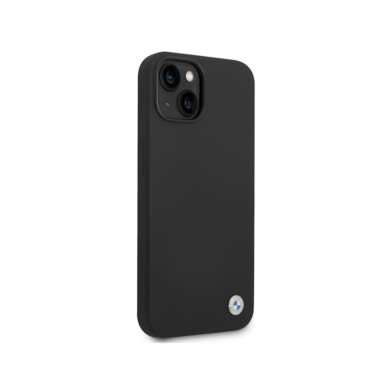 Etui BMW Silicone Metal Logo na iPhone 15 / 14 / 13 - czarne
