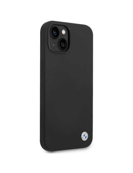 Etui BMW Silicone Metal Logo na iPhone 15 / 14 / 13 - czarne Etui BMW Silicone Metal Logo na iPhone 15 / 14 / 13 - czarne