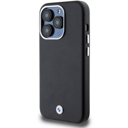 Etui BMW Signature Wrapped Metal MagSafe na iPhone 14 Pro - czarne