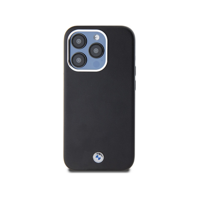 Etui BMW Signature Wrapped Metal MagSafe na iPhone 14 Pro - czarne