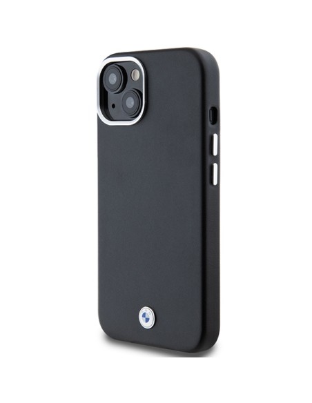 Etui BMW Signature Wrapped Metal MagSafe na iPhone 14 / 15 / 13 - czarne