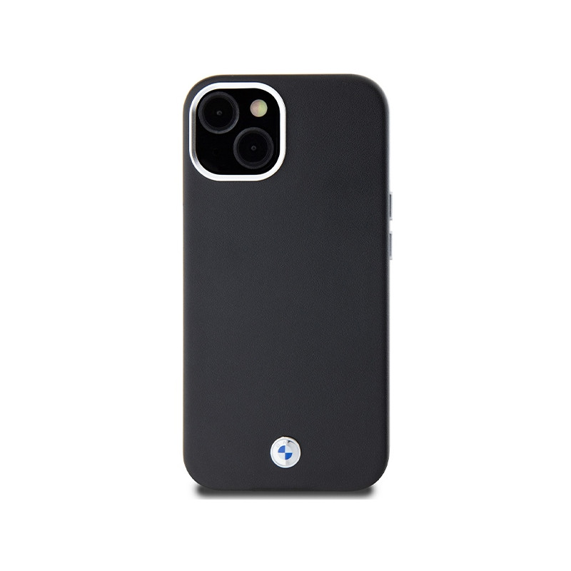 Etui BMW Signature Wrapped Metal MagSafe na iPhone 14 / 15 / 13 - czarne