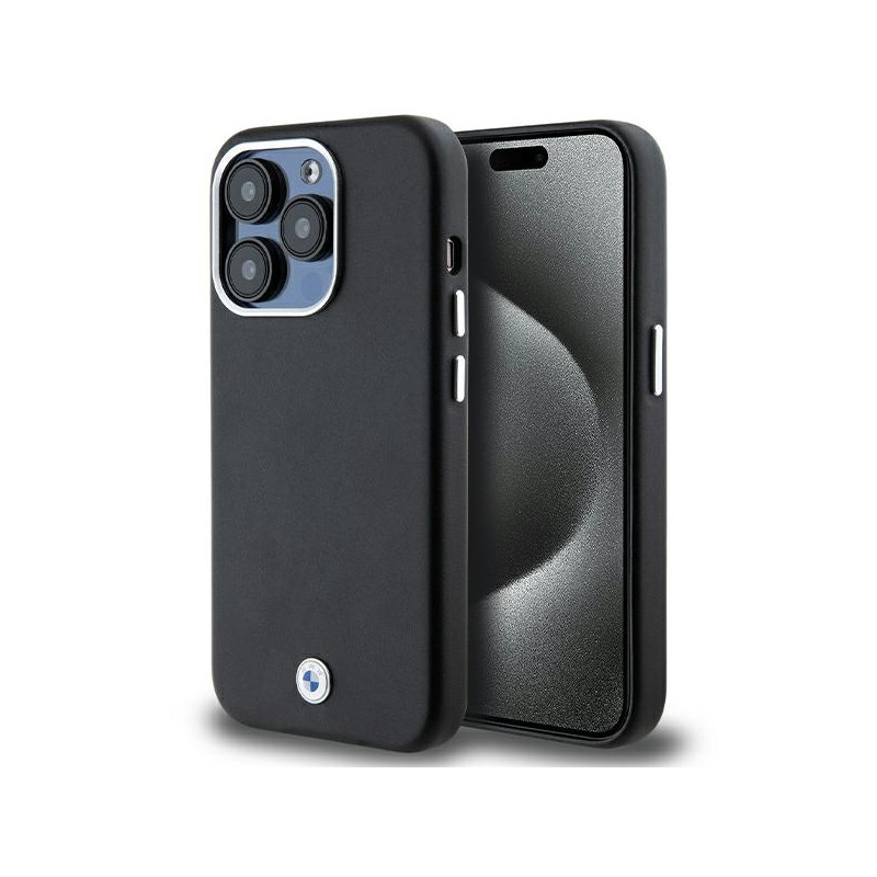 Etui BMW Signature Wrapped Metal MagSafe na iPhone 14 Pro Max - czarne