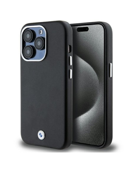 Etui BMW Signature Wrapped Metal MagSafe na iPhone 14 Pro Max - czarne Etui BMW Signature Wrapped Metal MagSafe na iPhone 14 Pro Max - czarne